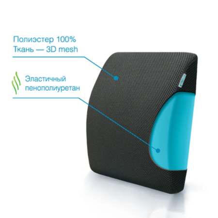 Подушка П12 AUTOBACK под спину (авто) черная, арт. П12