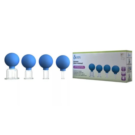 Банки вакуумные "Косметические" №4 (Банки вакуумные полимерно-стеклянные БВ-01-"АП"-1,2,3,4 )