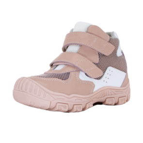 Ботинки, розово-белый