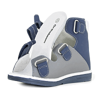 Ботинки летние 71487-1 серо-синий