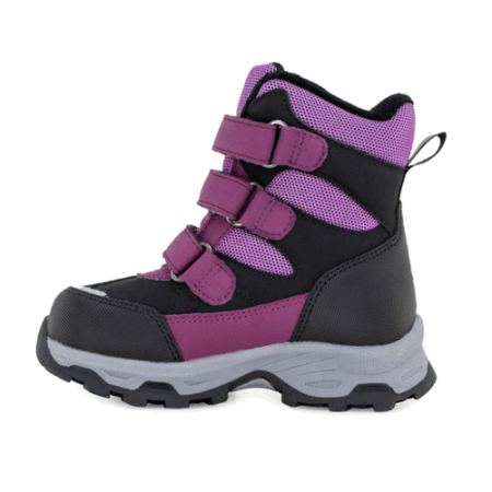 Полусапожки виноградный с черным, арт.67055-02