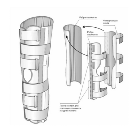 Тутор на коленный сустав ORTO, арт. SKN 401