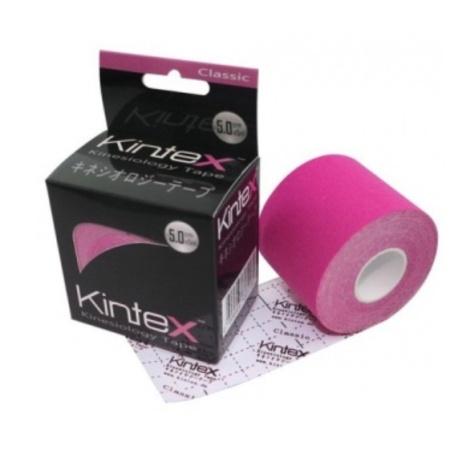 Кинезиотейп розовый 5см x 5м, арт. 10150