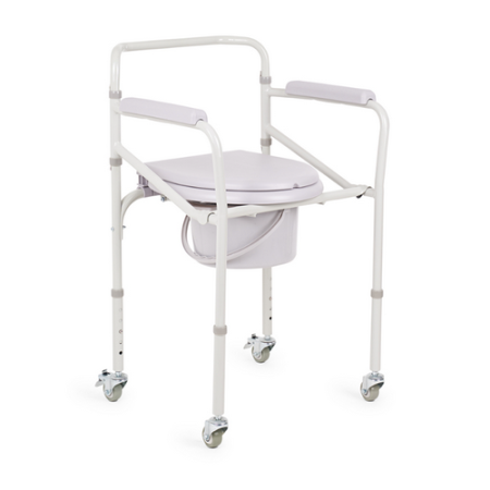 Кресло-туалет складное на колесах, арт. FS 696