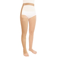 Чулки компрессионные женские Luomma, 2 класс компрессии, с открытым носком