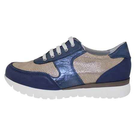 Кроссовки женские демисезонные RELAXSHOE, арт. 394-004 синий/бежевый