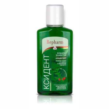 Зубной эликсир Ксидент земляника+мята 250 мл