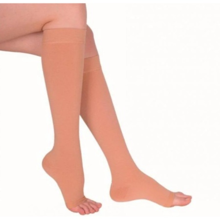 Гольфы компрессионные женские Ofa Classic, 1 класс компрессии, с открытым носком, арт. CO310-MD