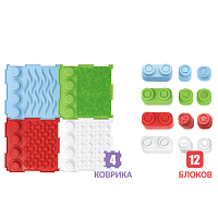 Модульный коврик ОРТОДОН Набор «СЕНСОРНАЯ ДОРОЖКА» (20 см)