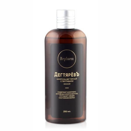 Шампунь дегтярный с пептидами женский ДегтярёвЪ 
