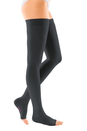 Чулки компрессионные женские Ofa Classic, 1 класс компрессии, с открытым носком, арт. CO210-BL