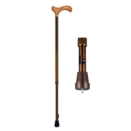 Трость для ходьбы с устройством против скольжения, арт. ТР1(01) УПС(Затвор)