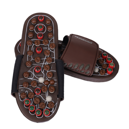 Массажер рефлекторный для стоп в виде тапочек, арт. KW-313K