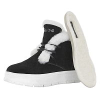 Ботинки зимние дымчато-черные