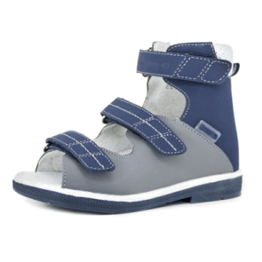 Ботинки летние 71487-1 серо-синий