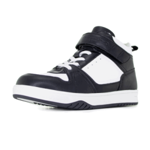 Кроссовки сигнальный черный с белым