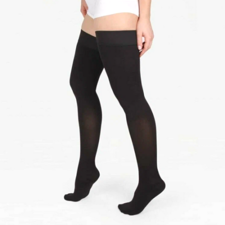 Чулки компрессионные женские Luomma, 1 класс компрессии, с закрытым носком, арт. ID-300W (для широкого беда)
