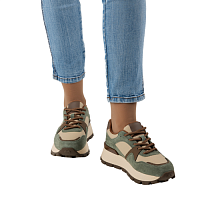 Кроссовки женские, цвет ХАКИ, PM437_01_08_CB
