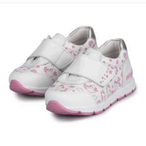 Полуботинки цвет бело-розовый