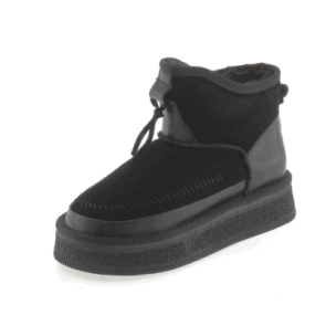 Угги женские, цвет ЧЕРНЫЙ, PC040_01CI-BL