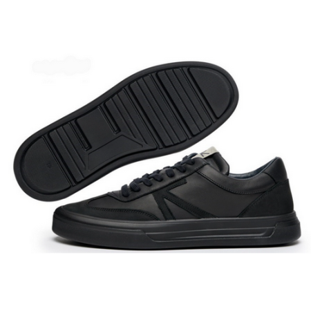 Кроссовки мужские демисезонные Suave, арт.5711 LEATHER BLACK