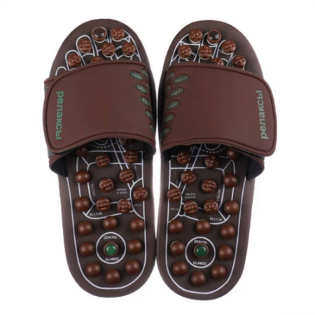 Массажер рефлекторный для стоп в виде тапочек, арт. KW-313G