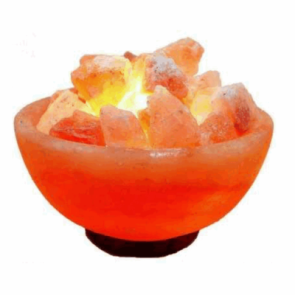 Соляная лампа ваза с камнями 3 кг